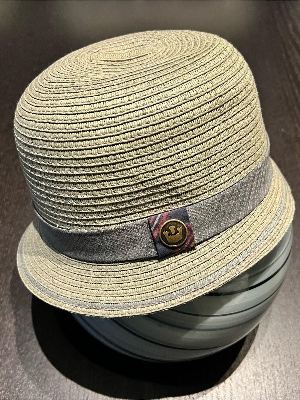 Goorin Bros Gray Straw Cloche Hat